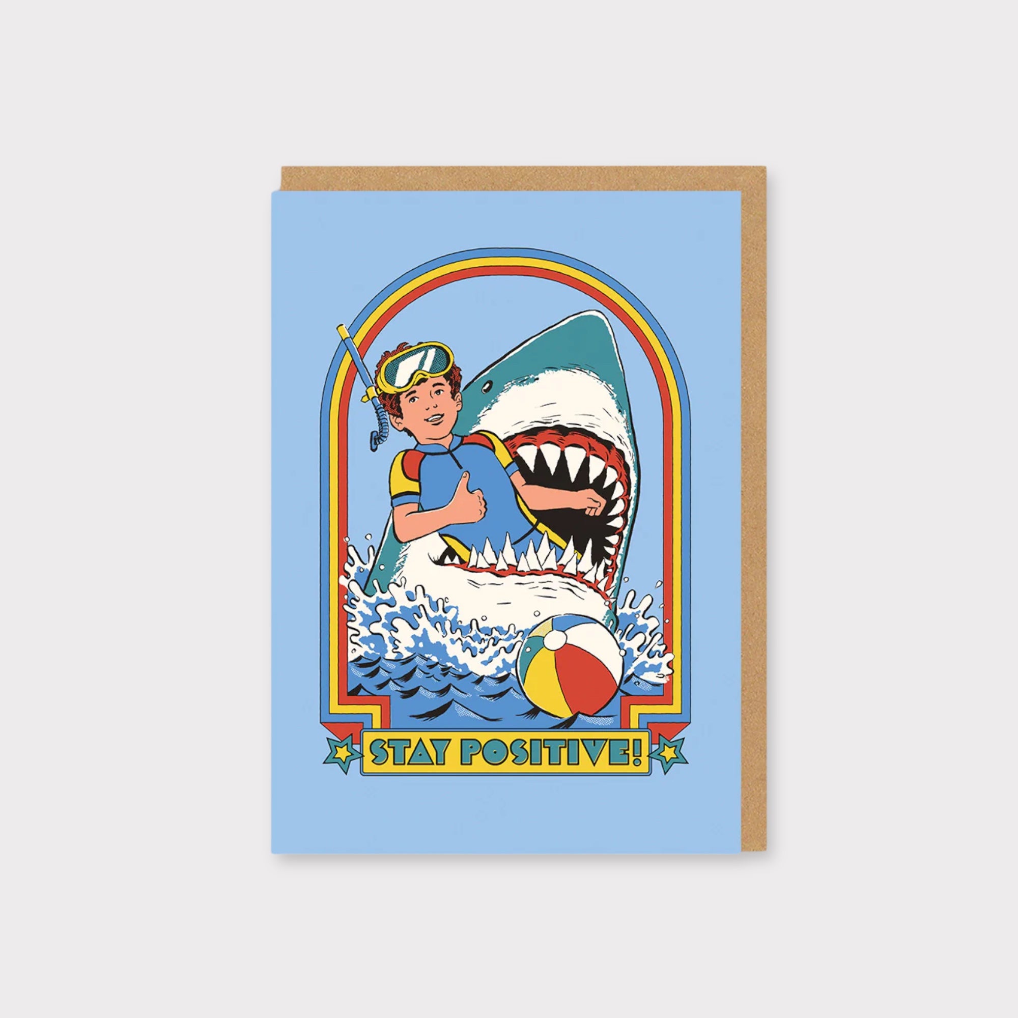 Stay Positive Greeting Card