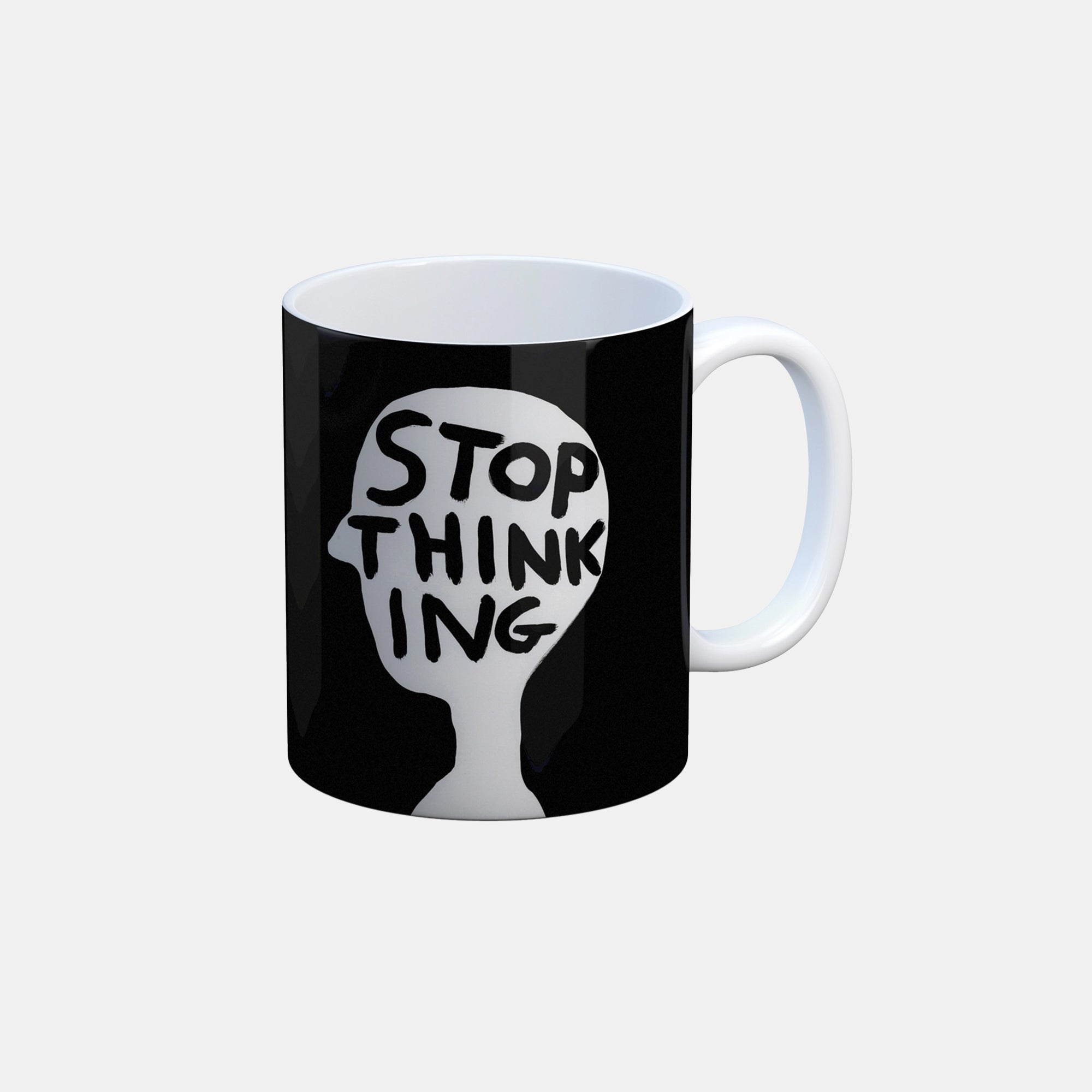 David Shrigley Stop Thinking Mug