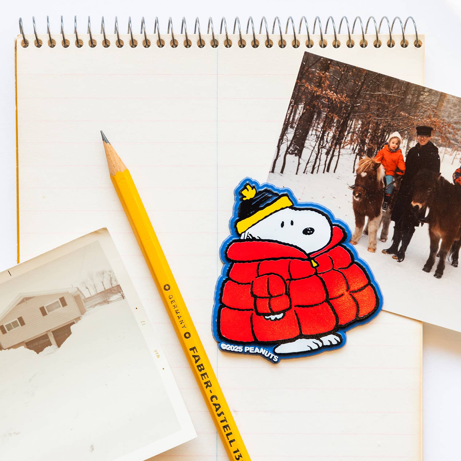 3P4 x Peanuts® - Snoopy Puffy Coat Classic Fridge Magnet