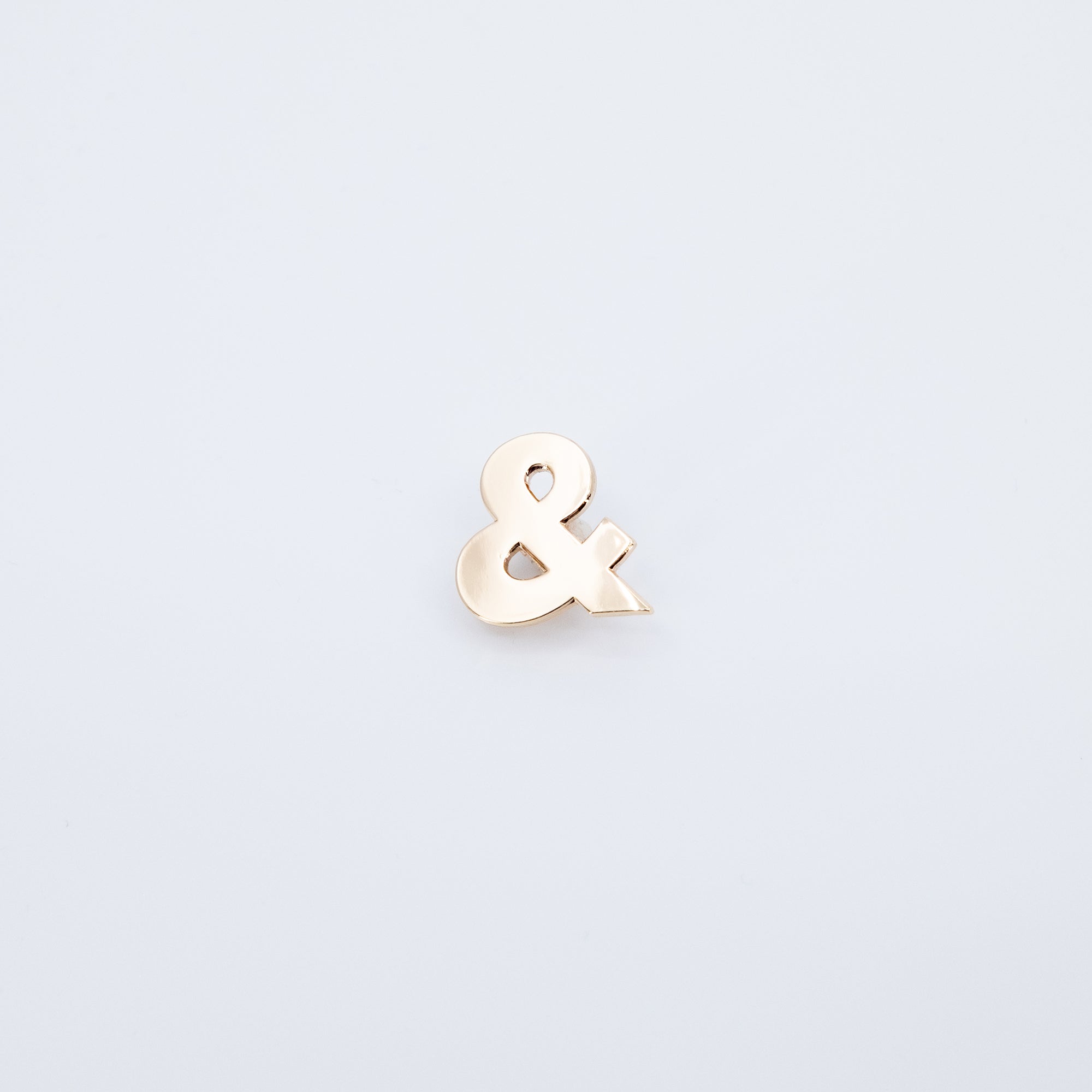 Ampersand Enamel Pin: 1" tall