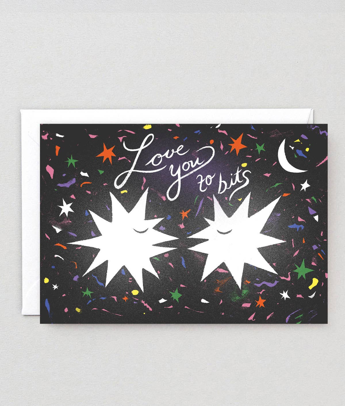 Love You To Bits Greetings Card