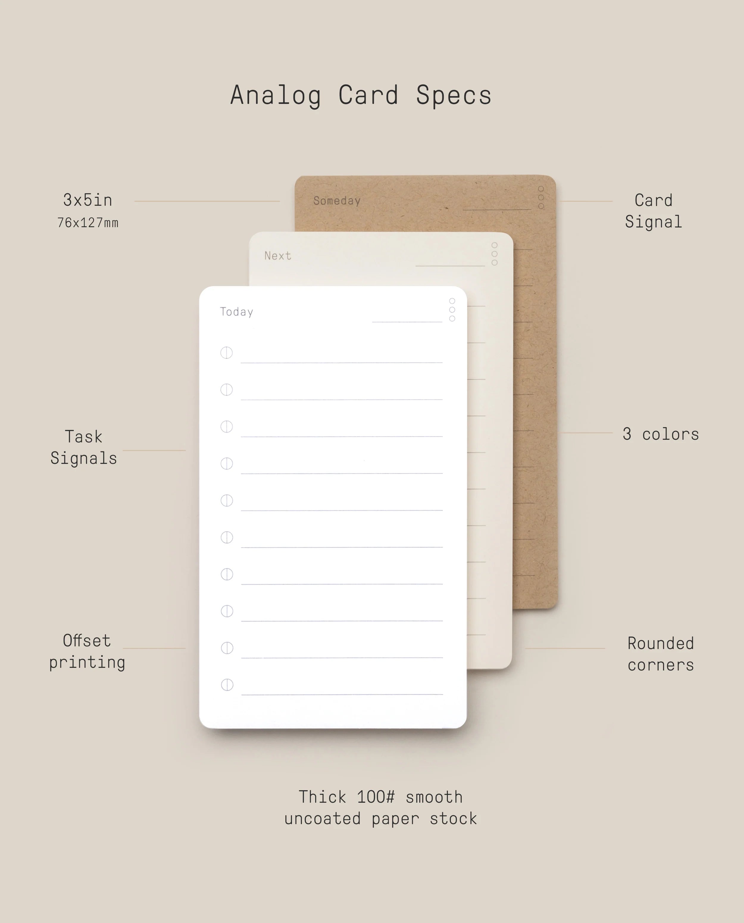 Analog Task Cards – Small