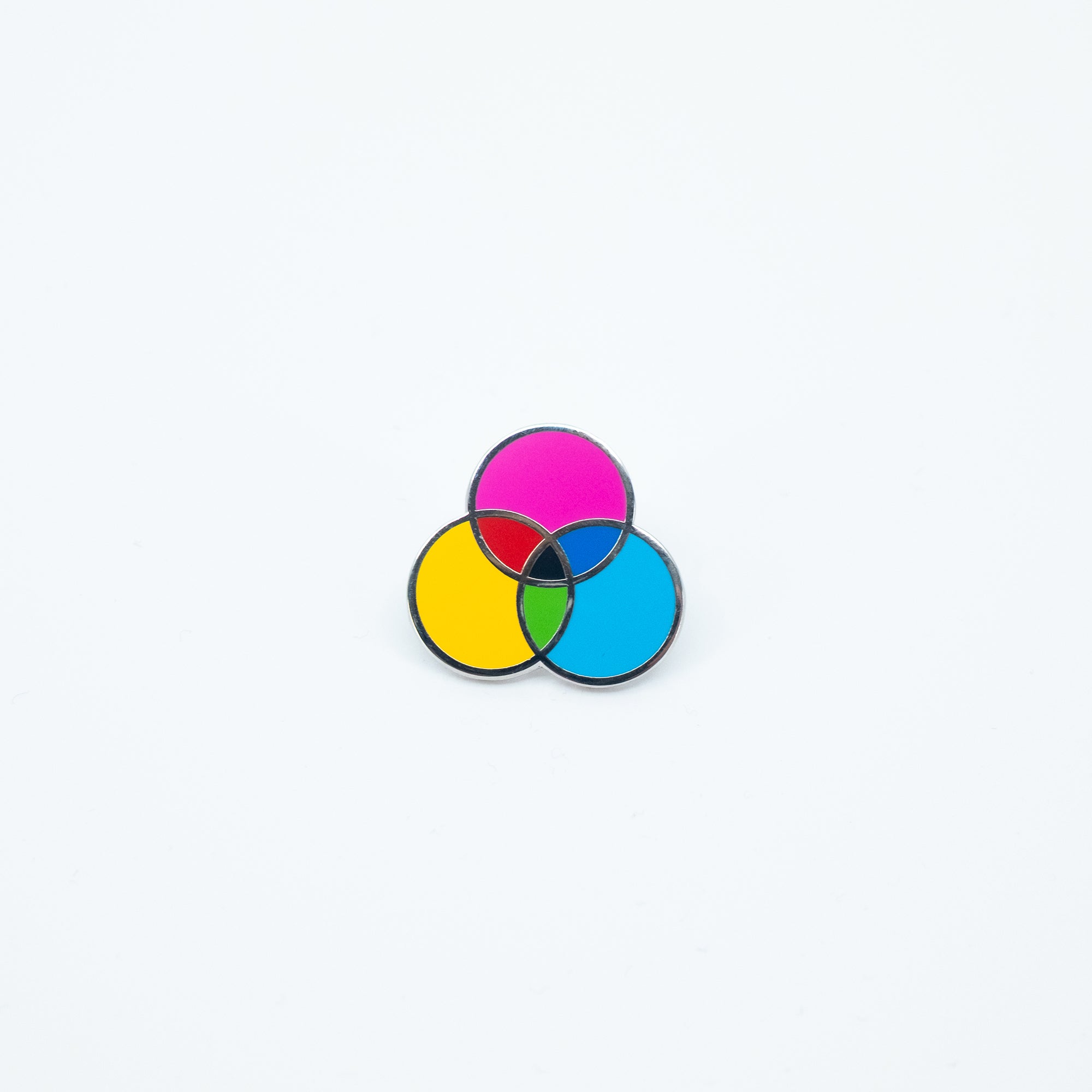 CMYK Enamel Pin: 1" wide