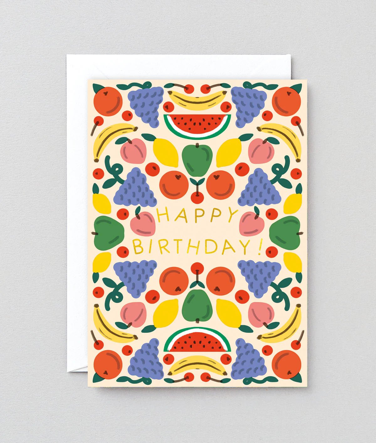 Happy Birthday Fruits Greeting Card