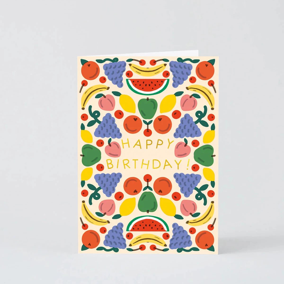 Happy Birthday Fruits Greeting Card