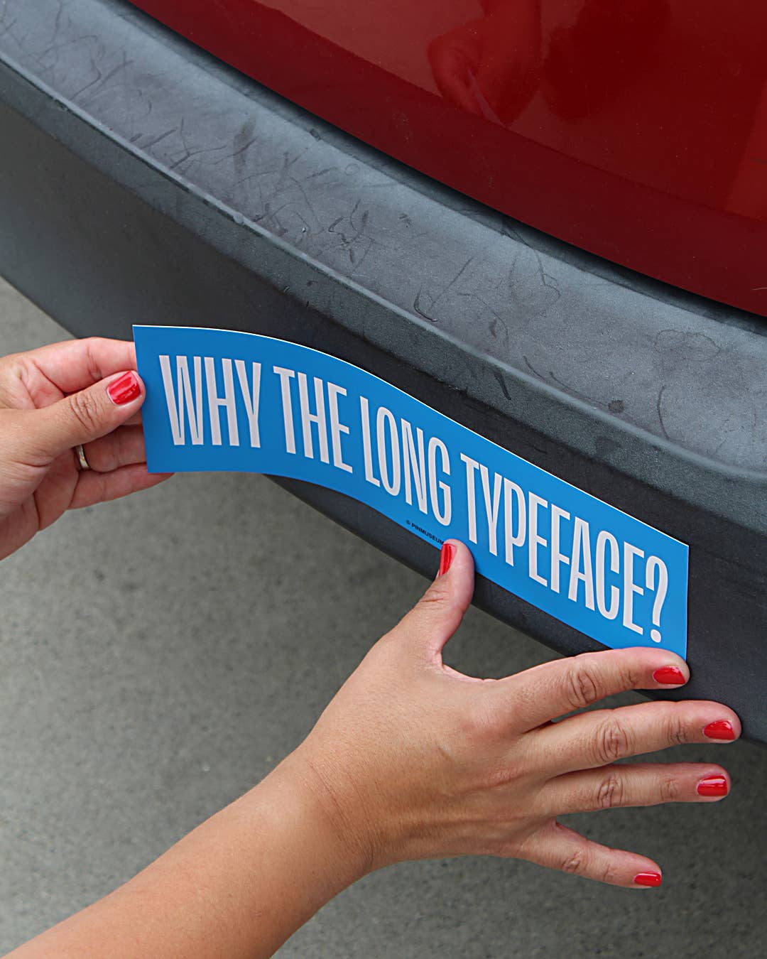 Long Typeface • Bumper Sticker