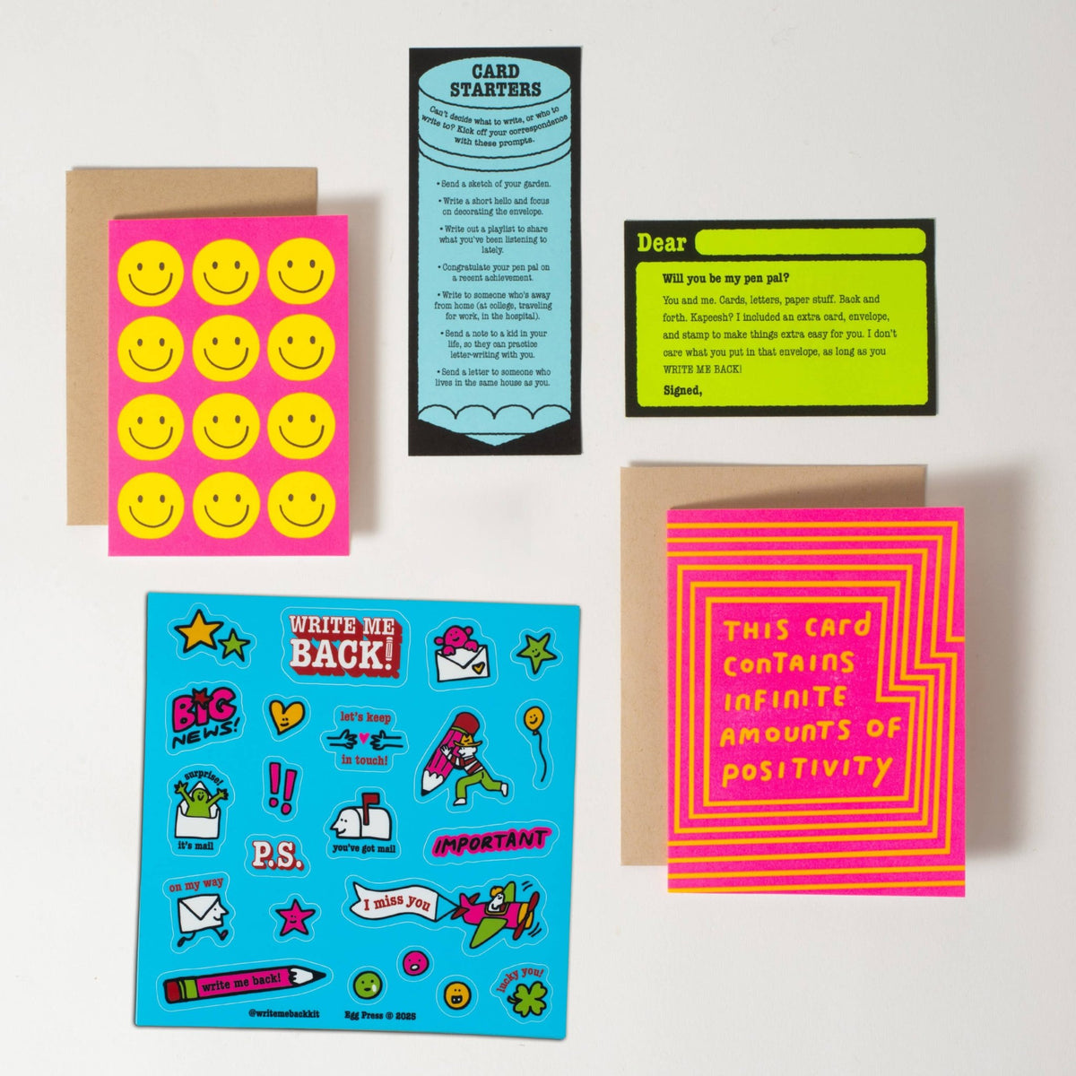 Positivity + Smiles – Write Me Back Pen Pal Kit