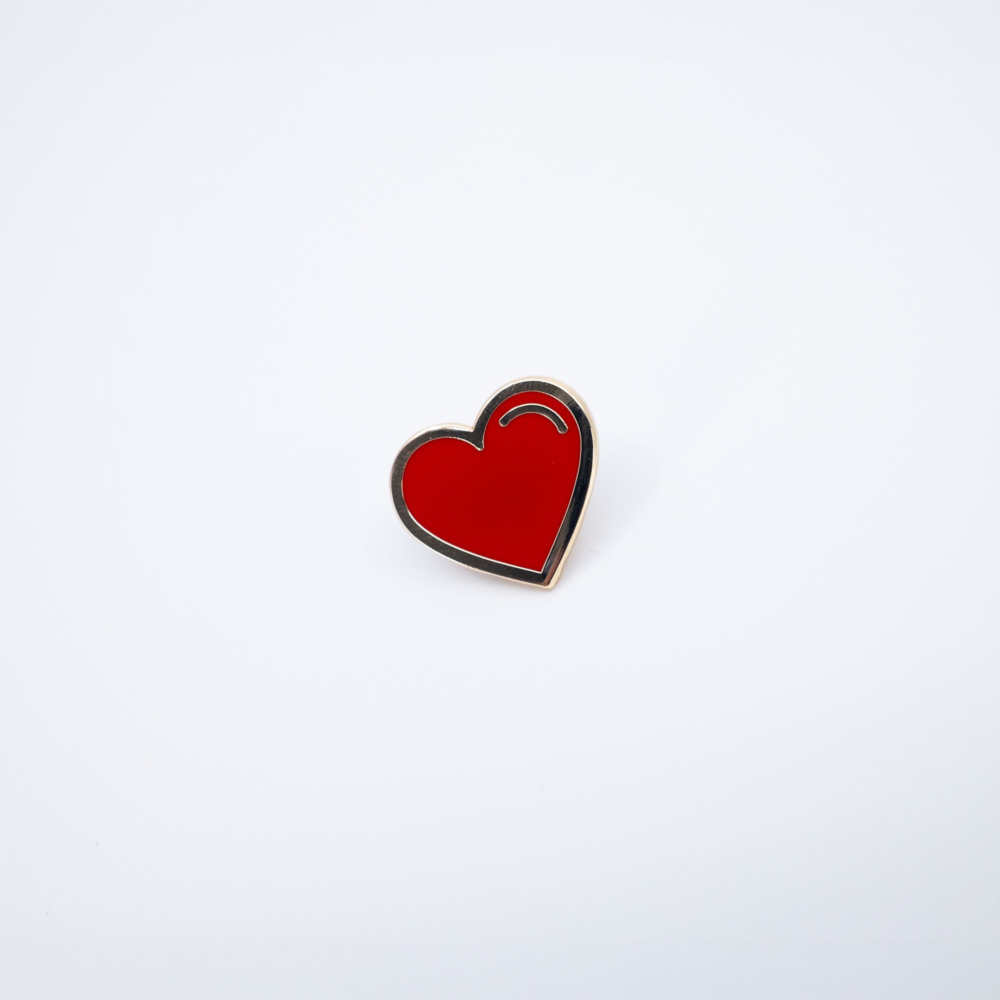 Red Heart Enamel Pin