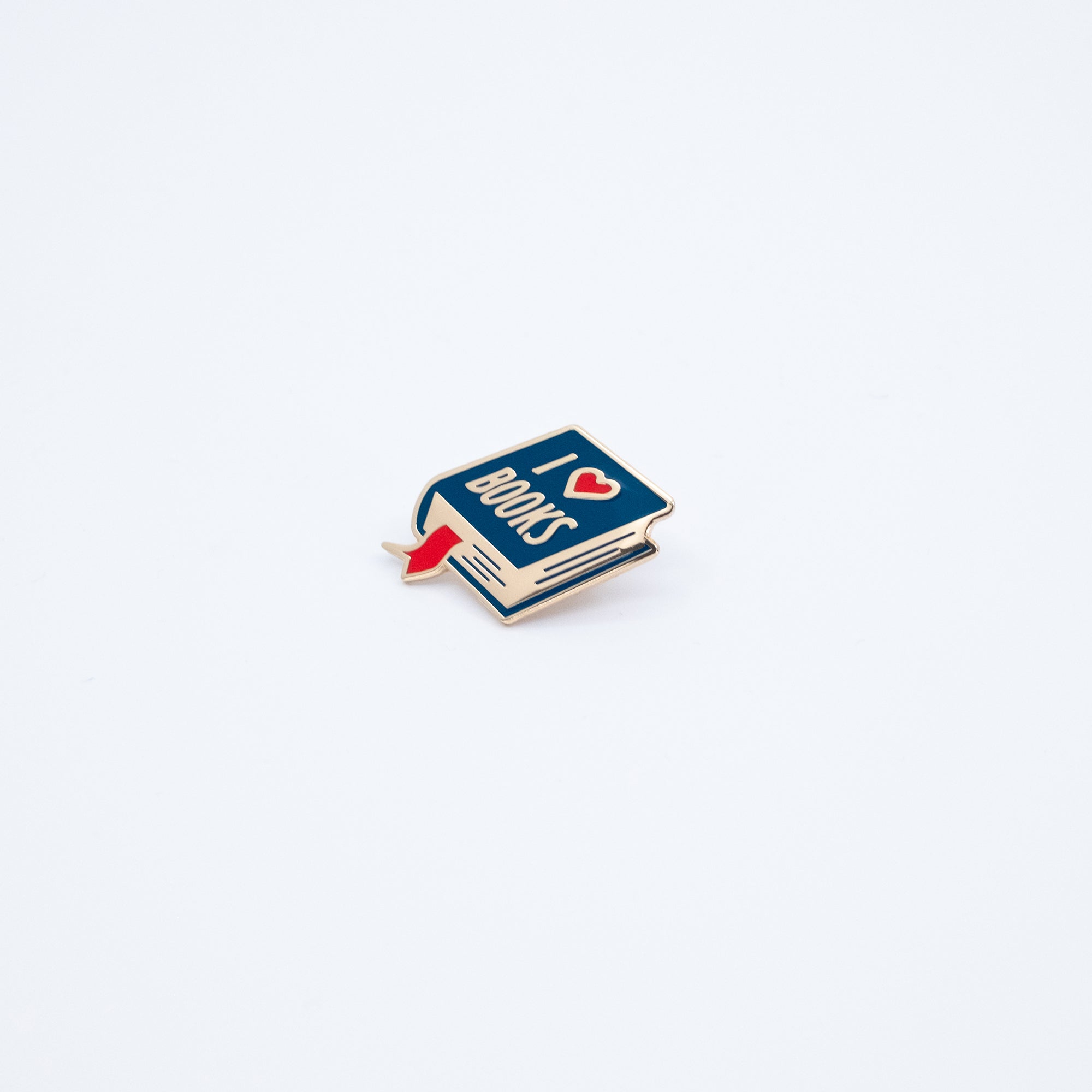 I Heart Books Enamel Pin