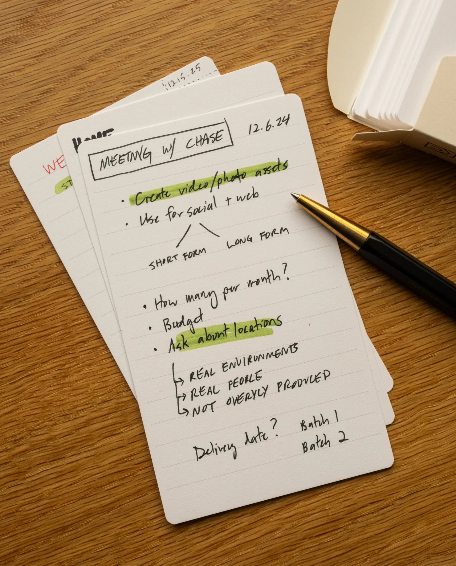 Analog – Lined Cards – 1 Pack