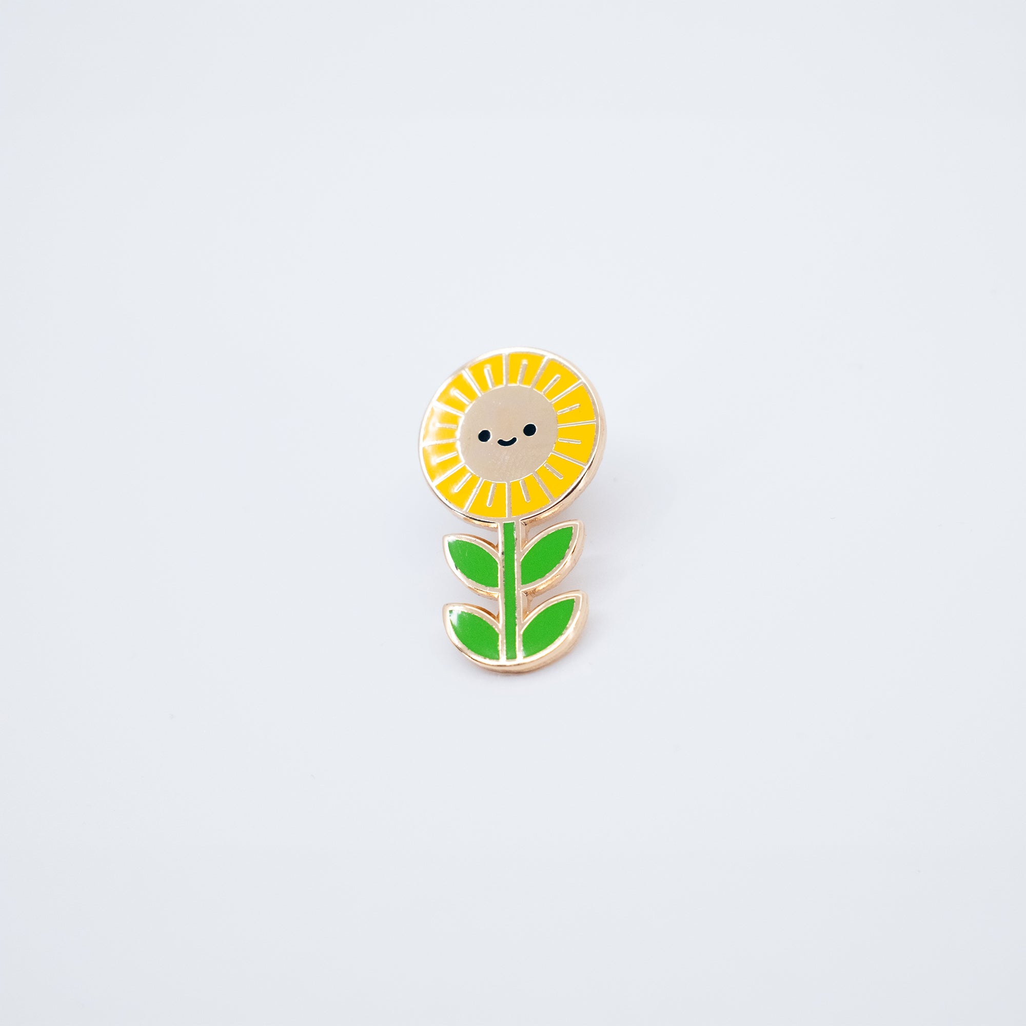 Sunflower Enamel Pin: 1" tall