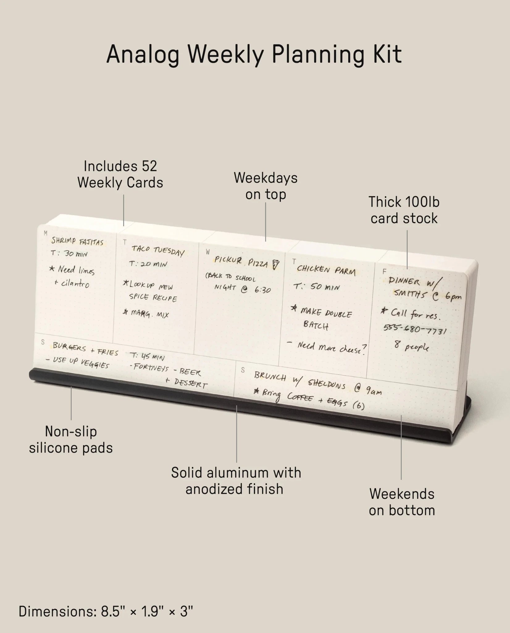 Analog Weekly Planning Kit