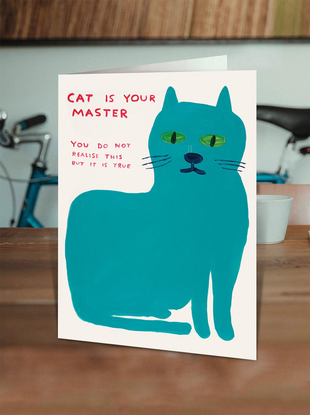 Cat Master David Shrigley Card