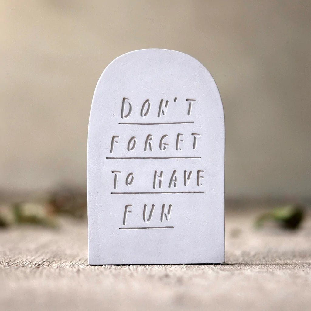 Mr Bingo Don't Forget To Have Fun Tombstone