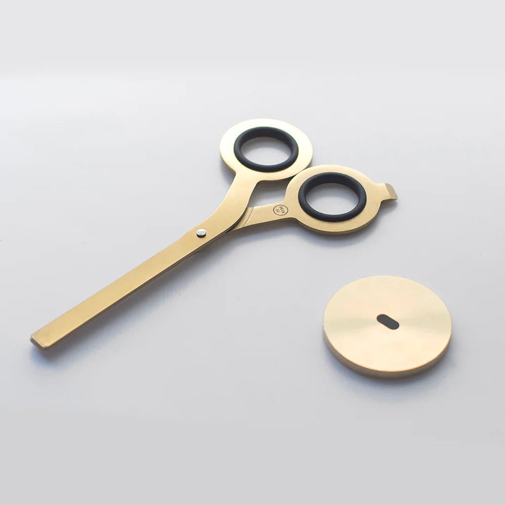 Gold Scissors with base