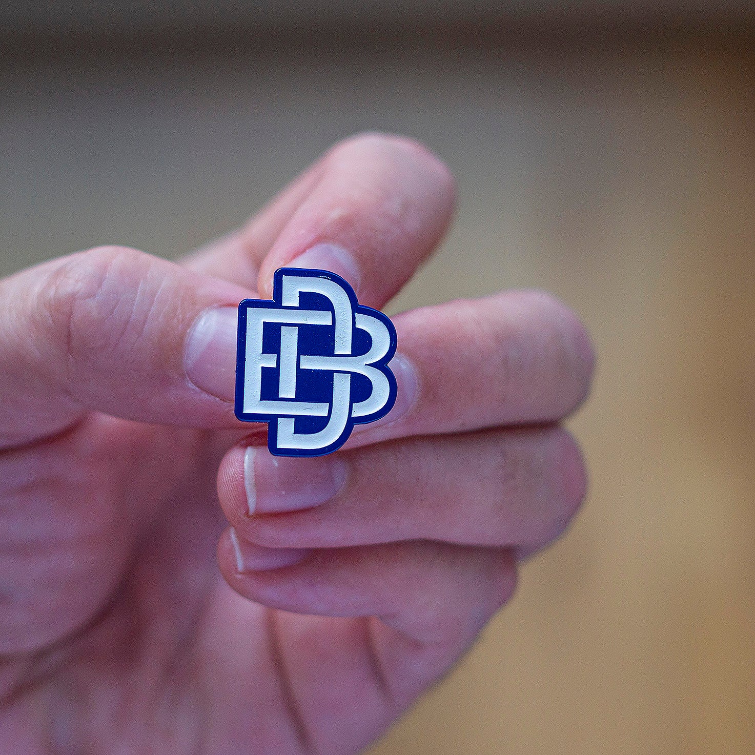 BD Monogram Glow-in-the-dark Pin