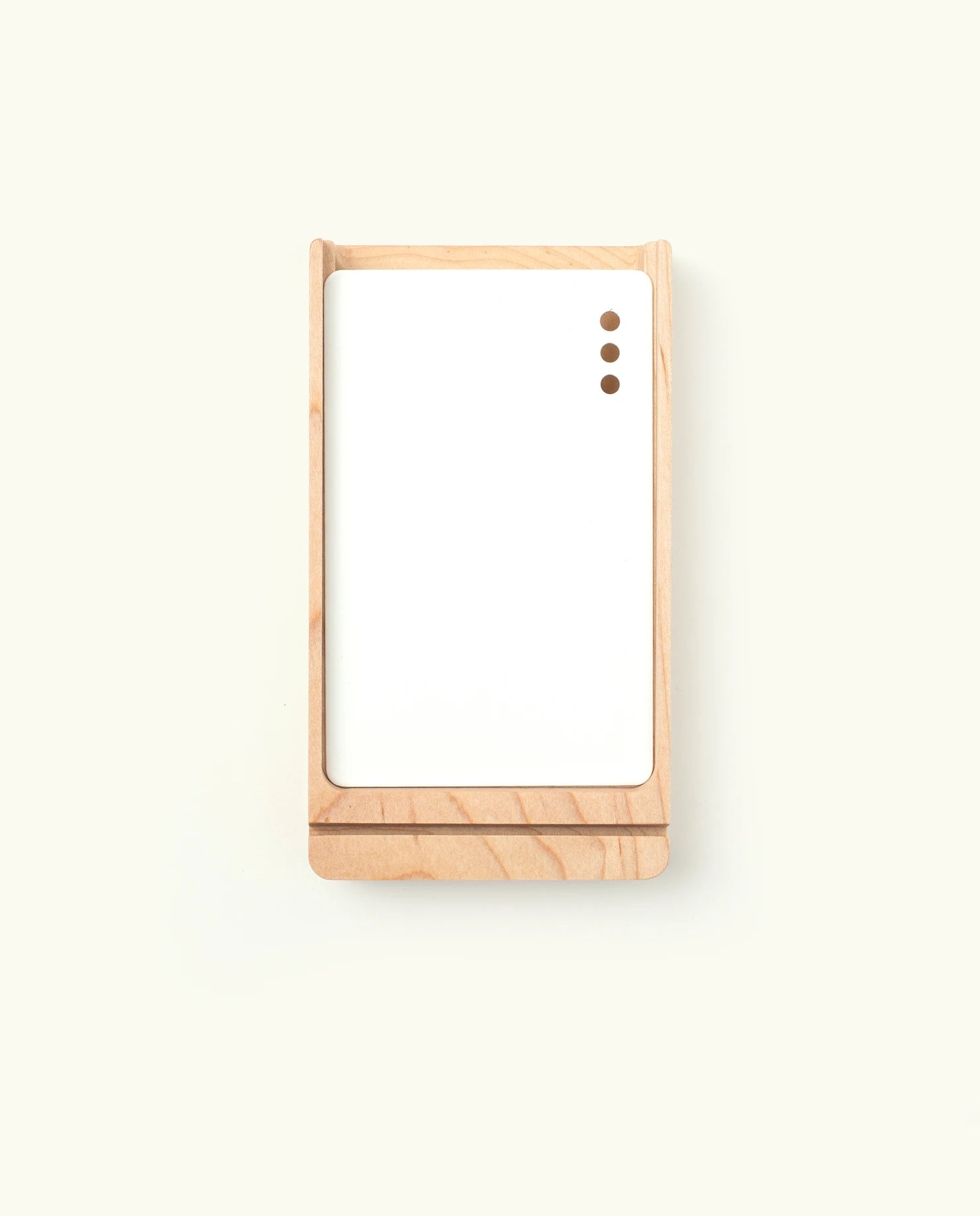 Analog Wood Card Holder