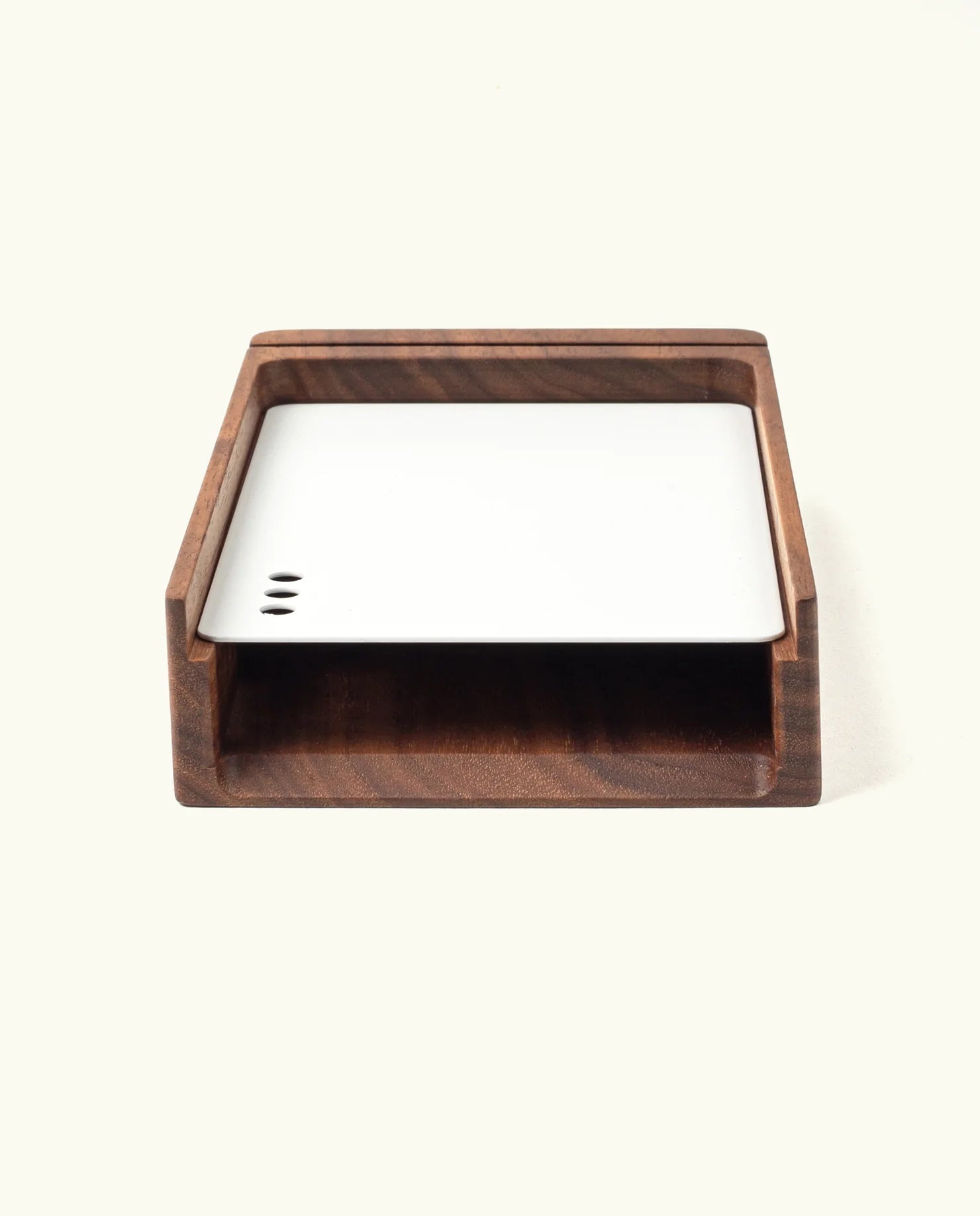 Analog Wood Card Holder