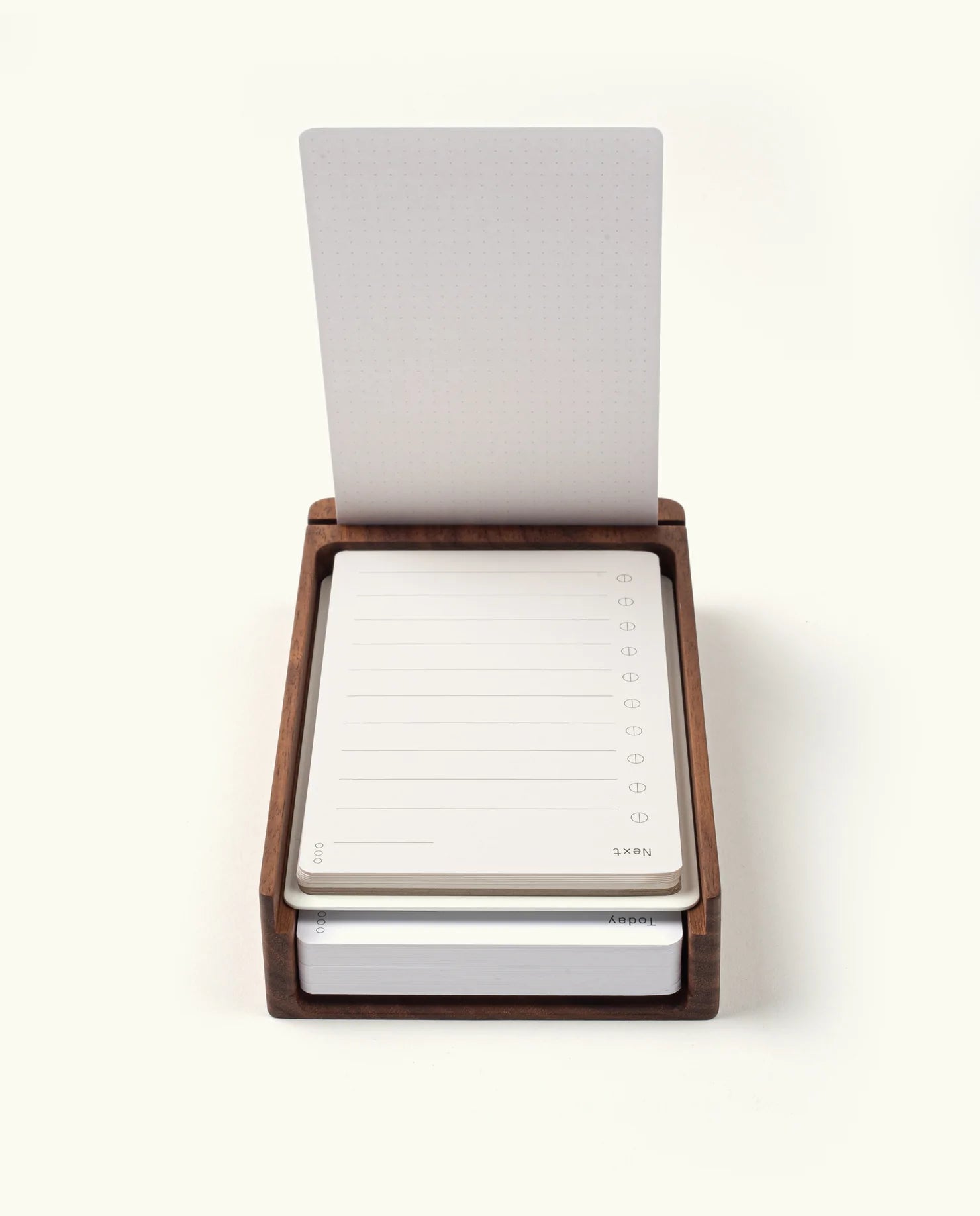 Analog Wood Card Holder