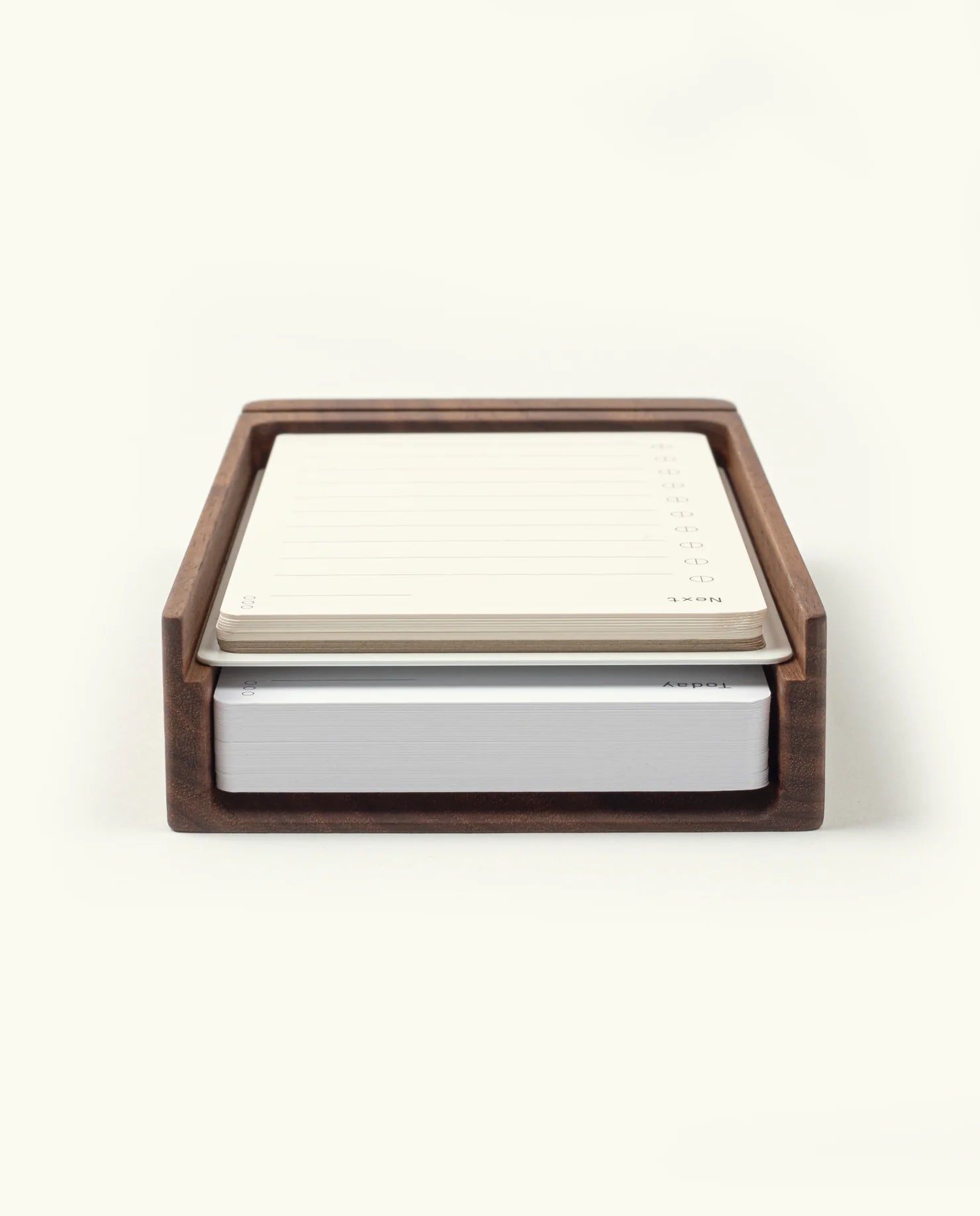 Analog Wood Card Holder