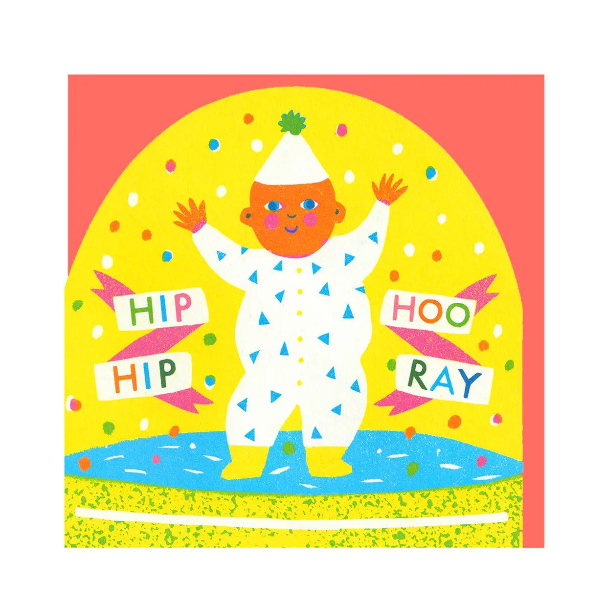 New Baby Large Snowglobe Card