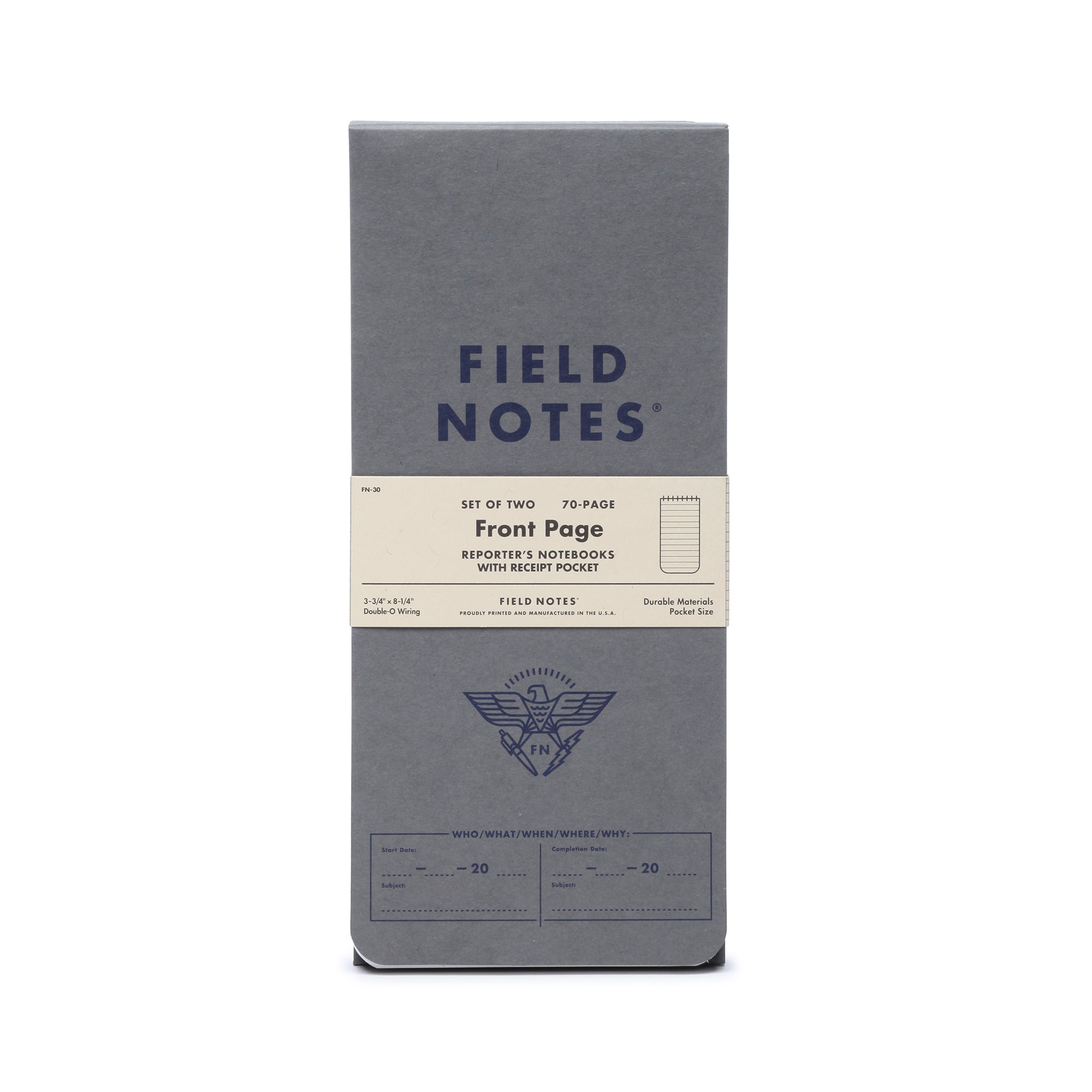 Field Notes: Front Page